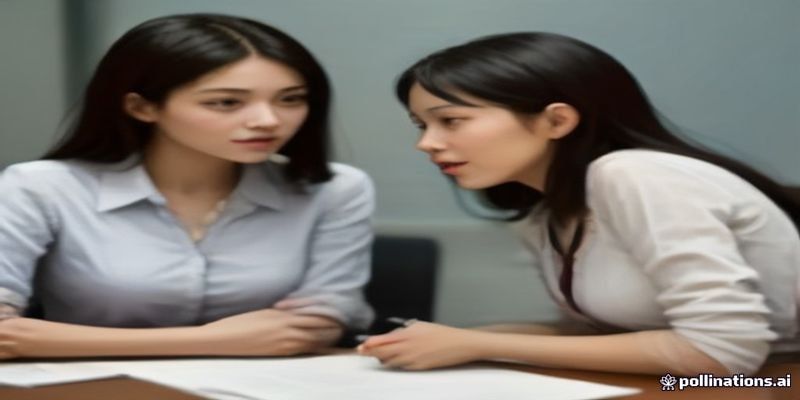 사무실에서 상담을 받는 모습