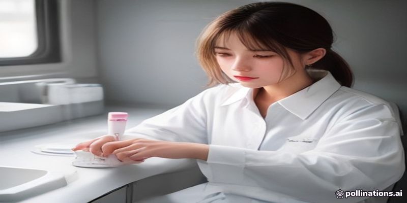 위생복 봉제 상태와 단추 점검