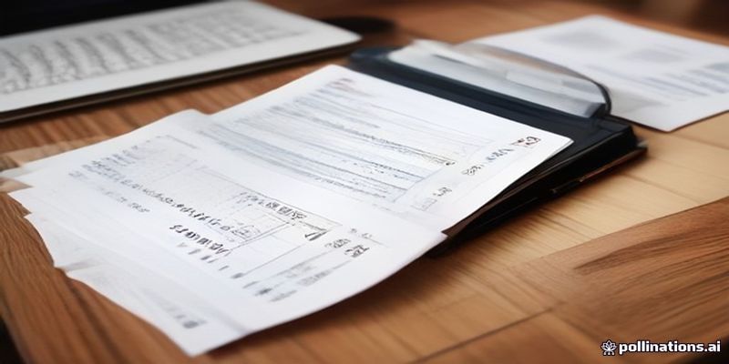공사 세부 서류와 계산기
