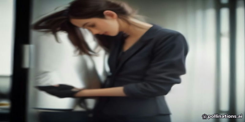 스타일리스트가 청년 구직자의 정장 소매 기장을 옷핀으로 체크하는 모습