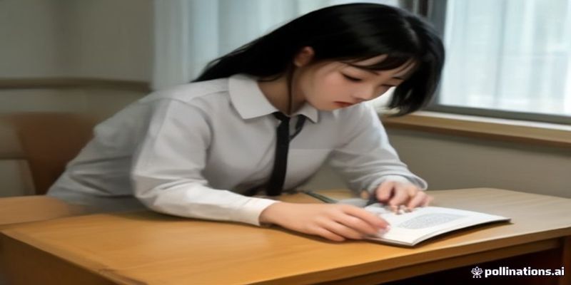 노트북으로 주민등록등본 확인하는 청년