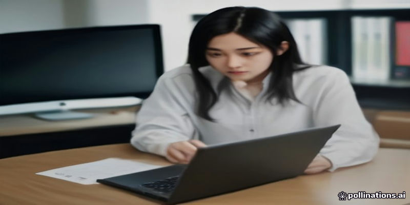 홈택스 화면을 보는 청년 직장인