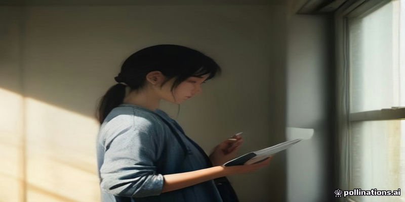휴대폰으로 임대주택 공고를 확인하는 청년